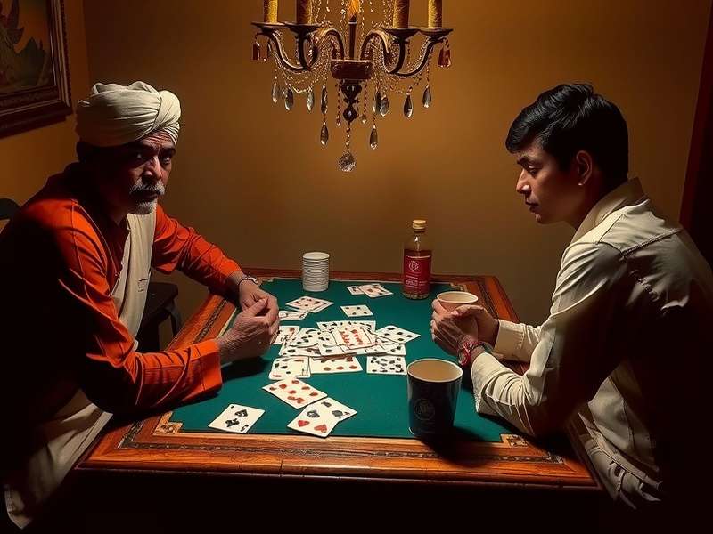 Diagram of a 4-player Spades card game table setup with two teams