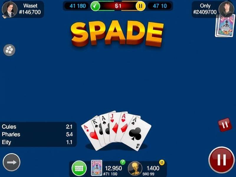 Group of friends playing Spades card game online from different locations in India