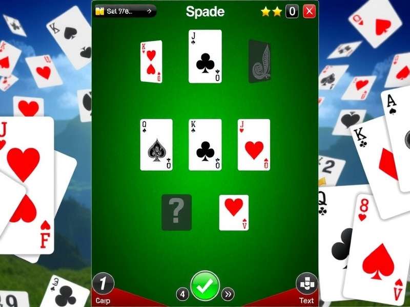 Group of friends playing Spades card game online on laptops and phones